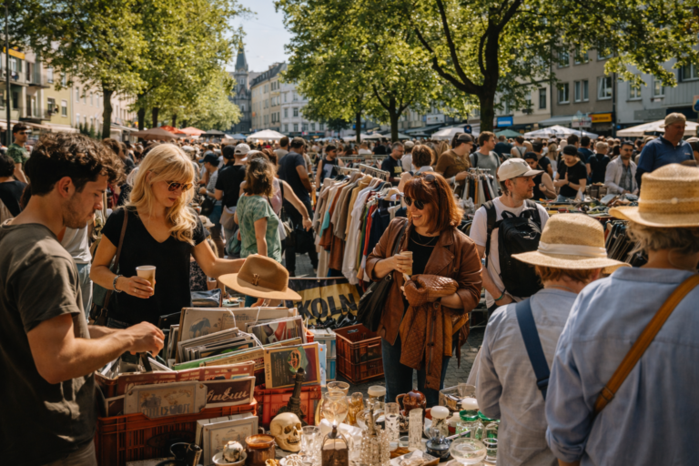 Köln dieses Wochenende: Flohmarkt, Sonne am Rhein und ein Konzert, das du nicht geplant hattest